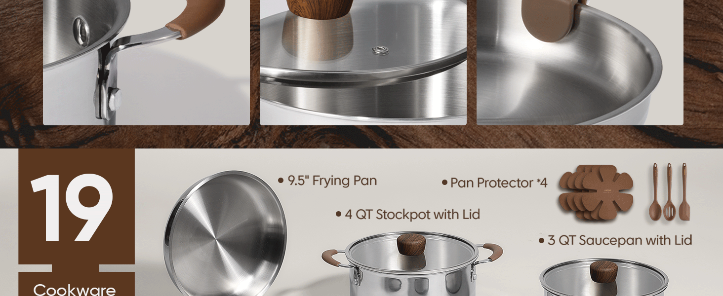 stainless steel cookware set