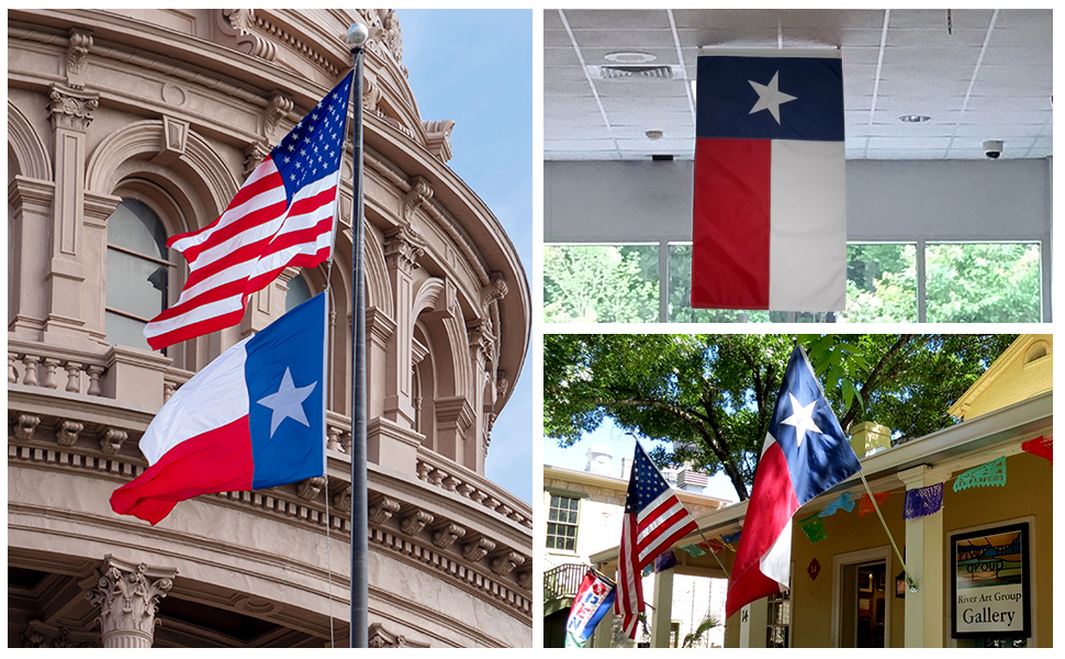 Spun Texas Flag