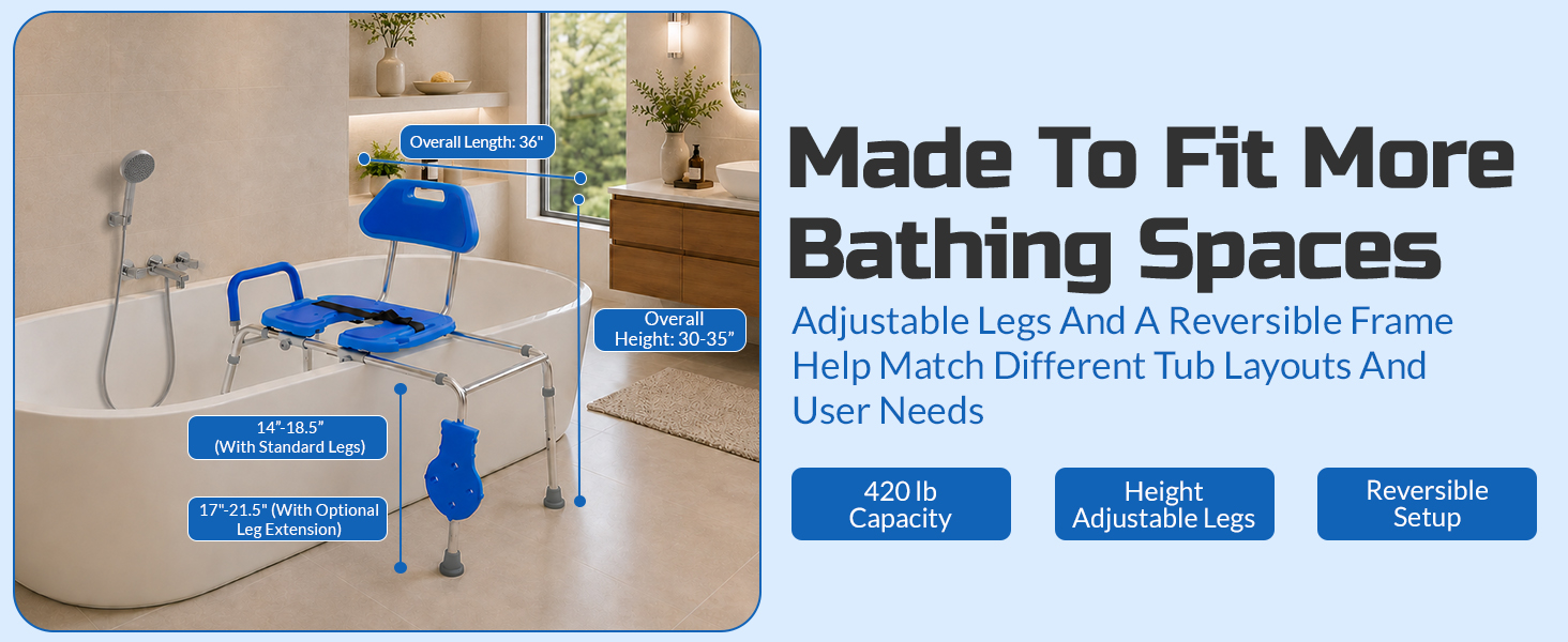 Platinum Health Sliding Shower Chair HydroGlyde