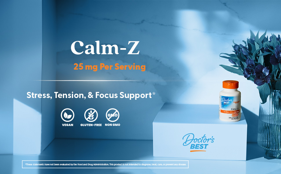 Calm Z, Doctors Best, Vitamin, Supplement, Mineral, Focus Support
