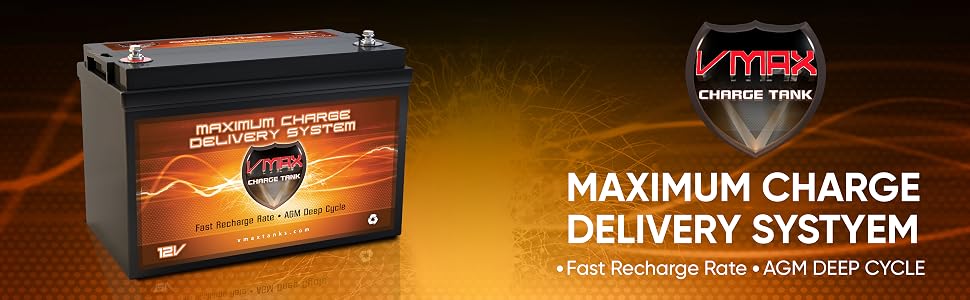 GROUP 31 12V Vmax AGM Sealed battery next to overland Solar vehicle