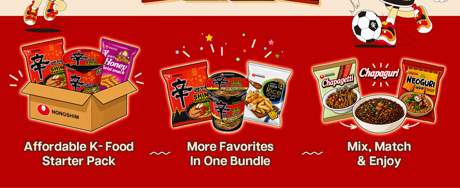 Nongshim Assorted Noodle &amp;amp;amp; Bundle