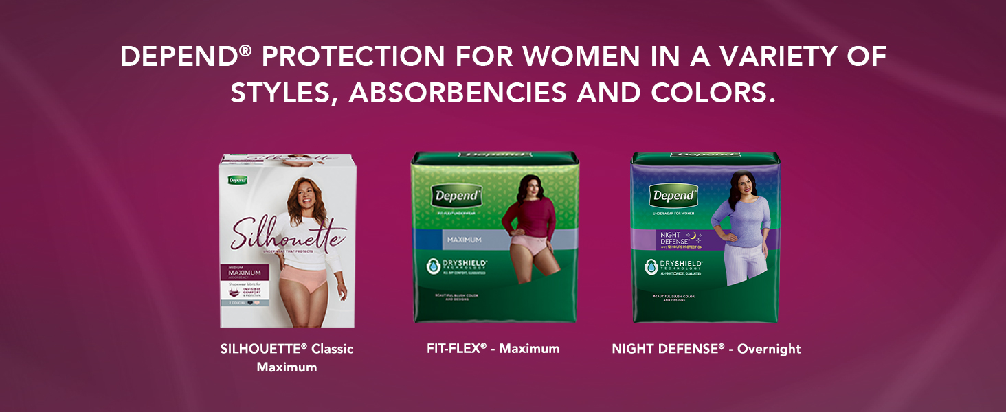 variety of styles, absorbencies and colors