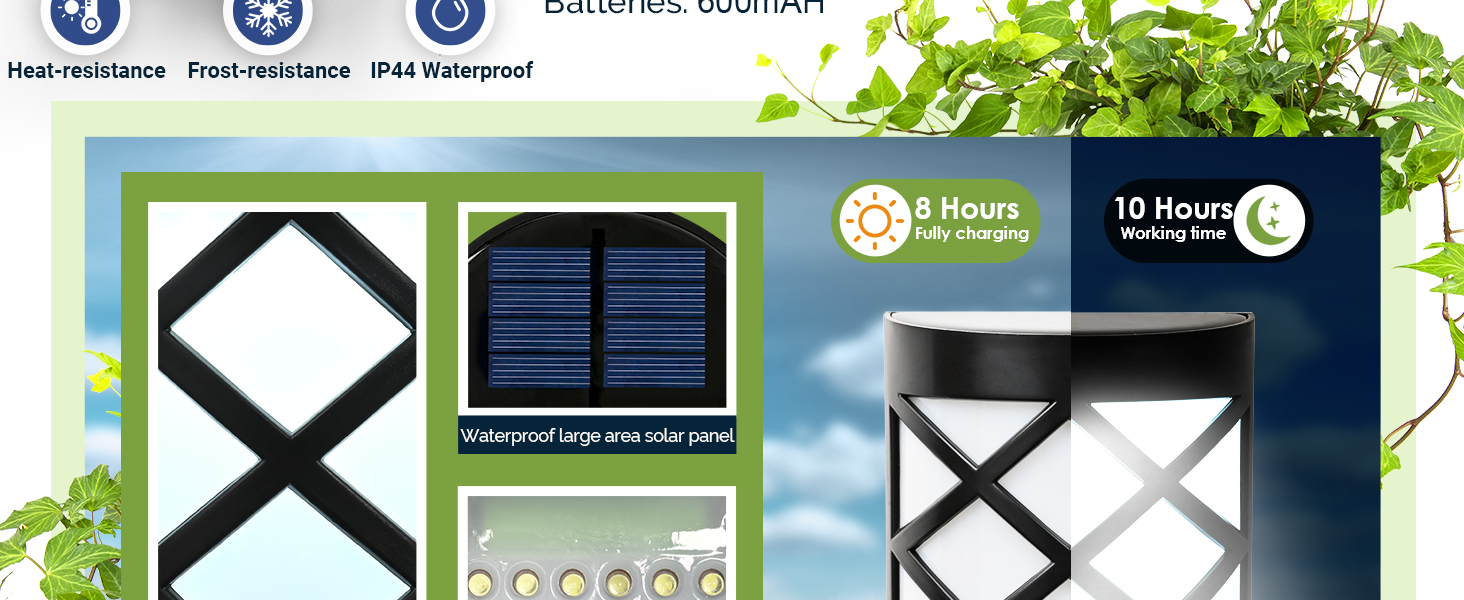 solar fence lights