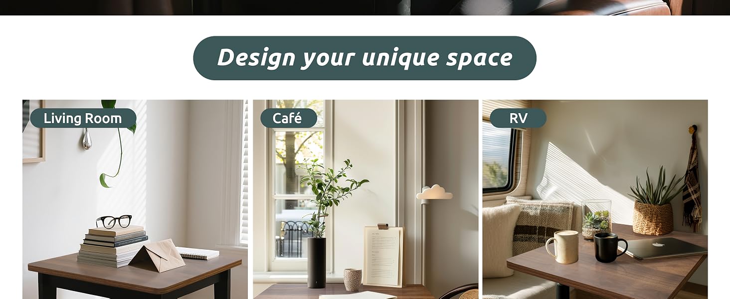 Round cafe tabletop
