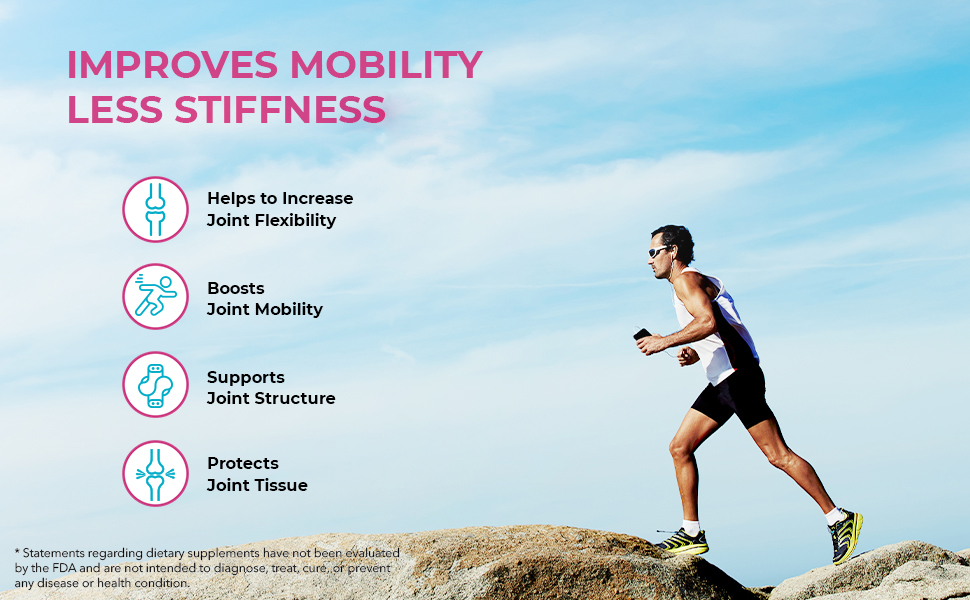 Juvenon joint supplement supports flexibility, cartilage health, and joint structure