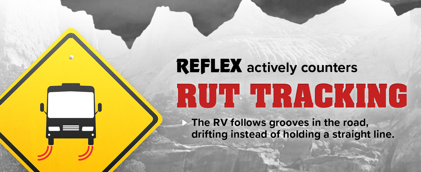 Reflex actively counters rut tracking