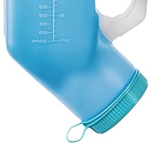 35 oz Male Urinal Bottle- Durable Plastic Urinal Bottle - Portable Urinal Bottle - Urinal Bottle