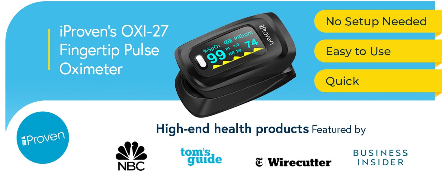 iproven&amp;#39;s oxi-27 fingertip pulse oximeter