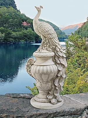 Staverden Castle Peacock Statue