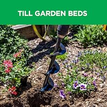 garden tiller, soil tiller, auger, digger