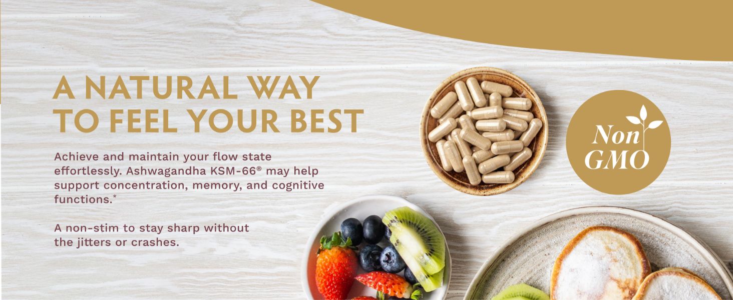 A natural way to feel your best with ashwagandha KDM-66