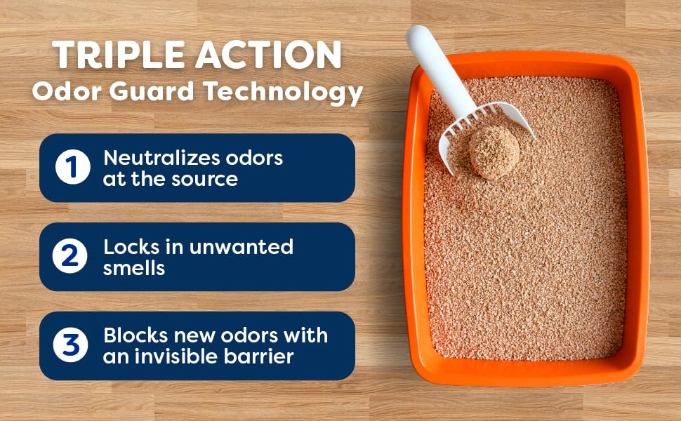 Triple Action Odor Guard Technology.