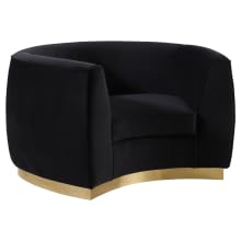 Meridian furniture, julian, living, room, modern, velvet, collection, geometric, diner, room, gold