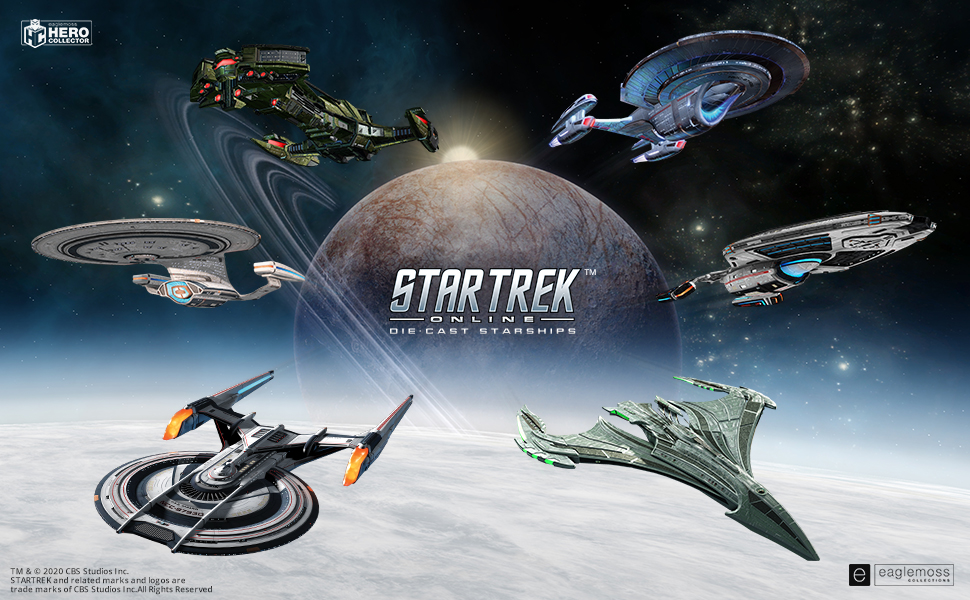 star trek, star trek online collection, star trek starships, eaglemoss, eaglemoss hero collector