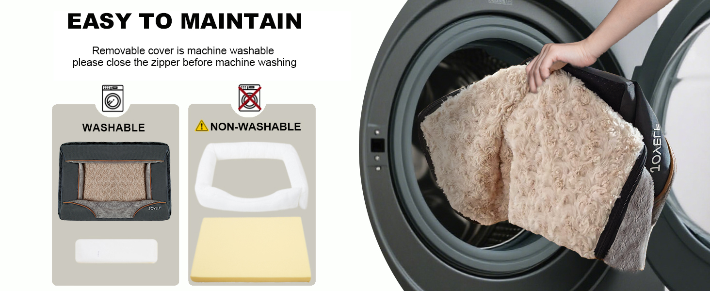 washable waterproof dog bed