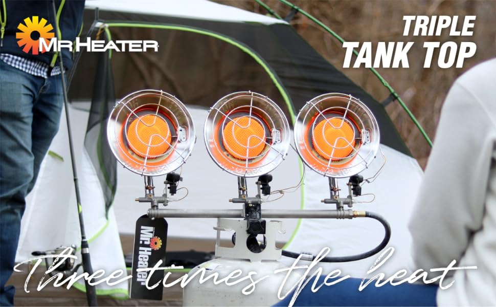 Triple Tank Top heater, propane heater, outdoor heater