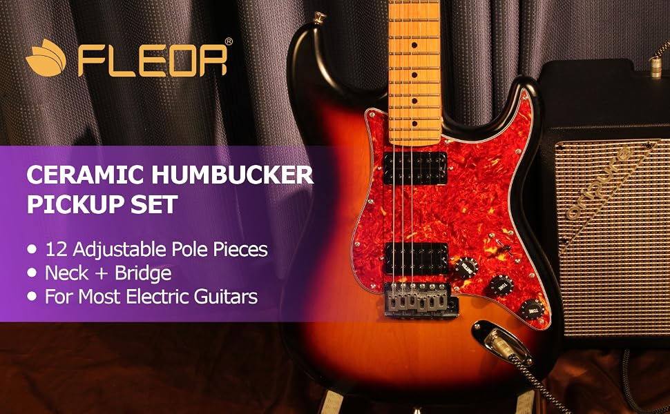 FLEOR Ceramic Humbucker Pickups