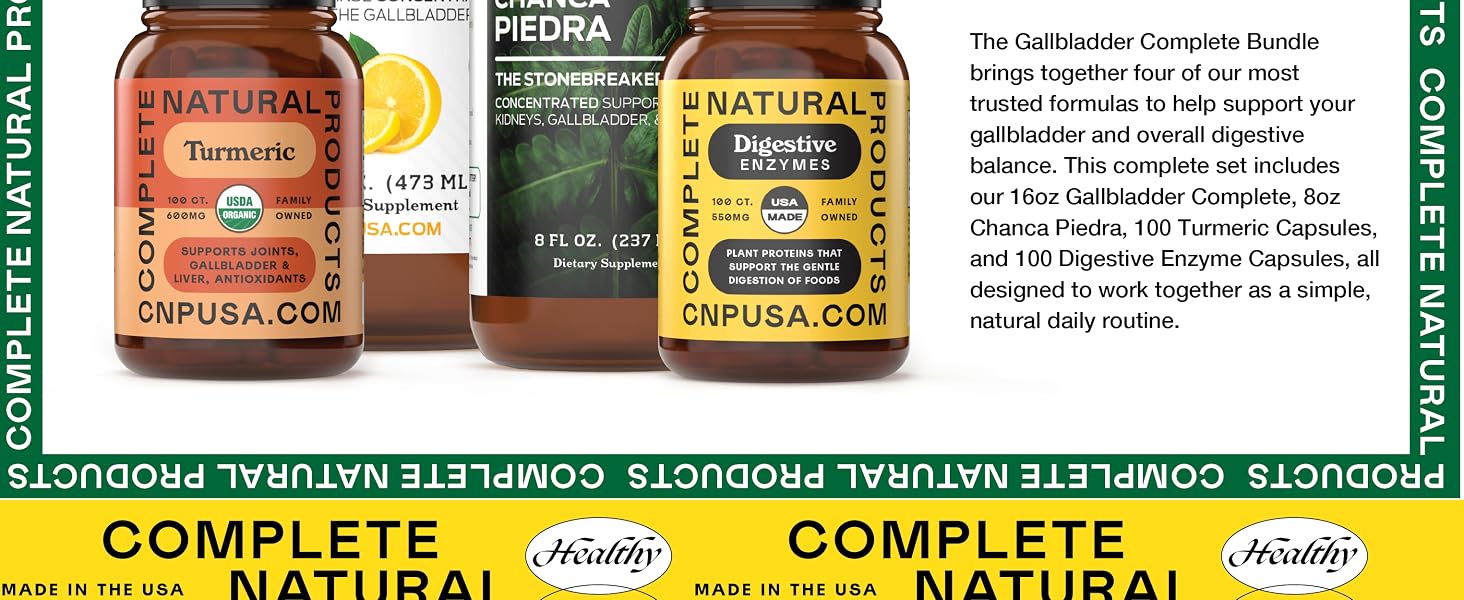 Four product gallbladder bundle by Complete Natural Products