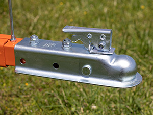 Tow-behind drop spreader for lawn tractor and ATV fertilizer broadcaster