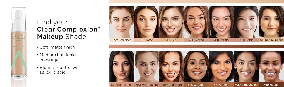 clear complexion makeup shade foundation