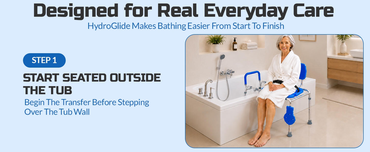 Platinum Health Sliding Shower Chair HydroGlyde