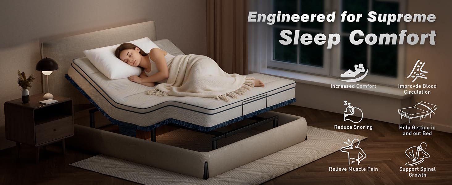 Electric King bed frame