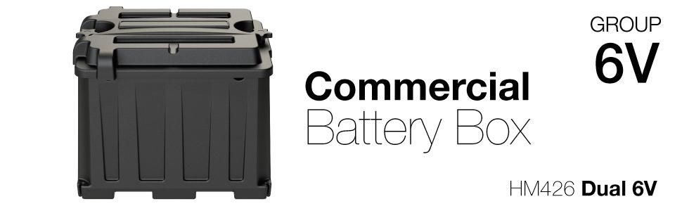 HM426 Commercial Battery Box For Dual 6V Batteries