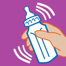 Shake bottle until formula &amp;amp; water is mixed well