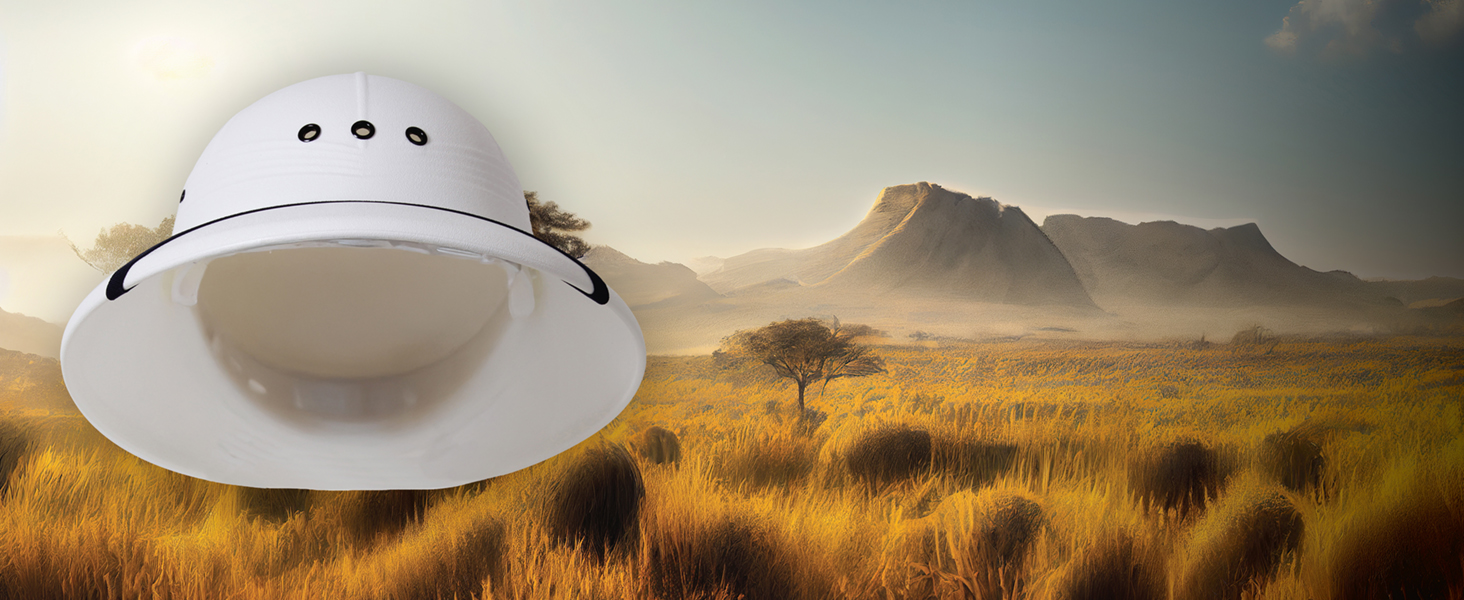 Pith Helmet - Safari-Style Hat for Sun Protection for Outdoor Adventures