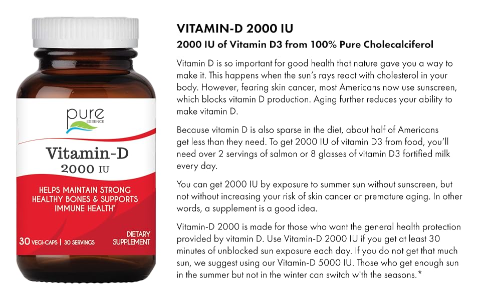 2000 IUs of Vitamin D3