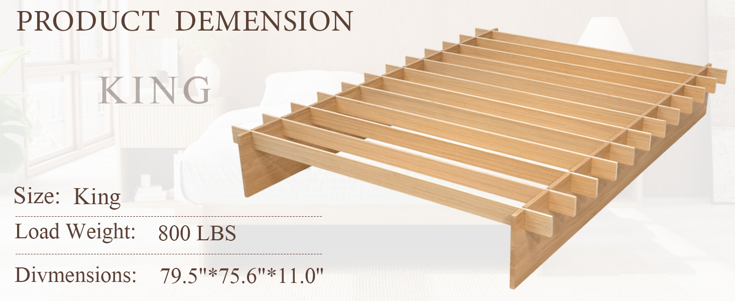 King bed frame