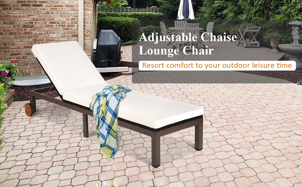outdoor adjustable chaise