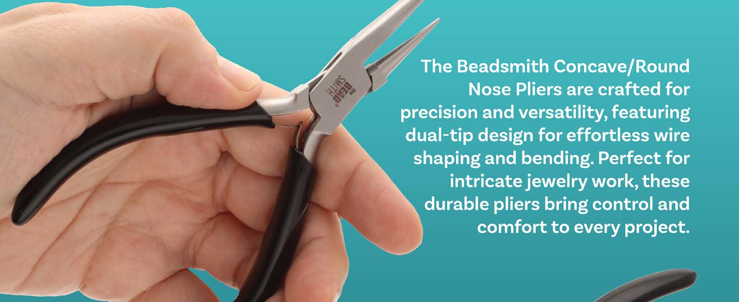 The Beadsmith Concave (Hollow)/Round Nose Piers – Wire Looping and Wire Bending Plie