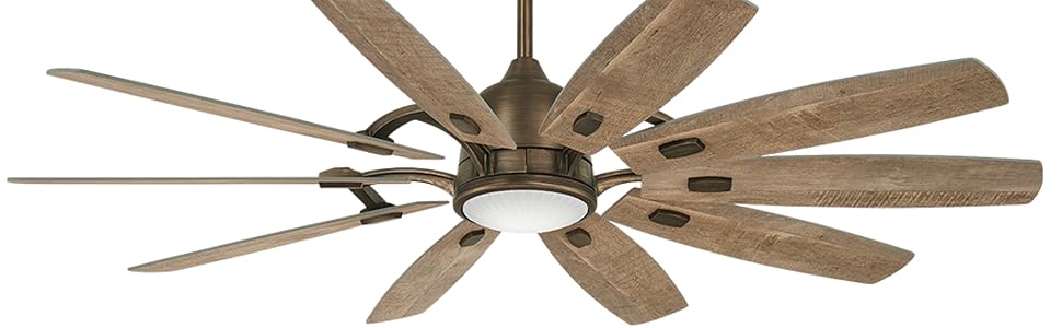 Minka-Aire, 64", Barn, F864L-HBZ, Heirloom Bronze, Ceiling Fan, Bond, Smart Fan, LED