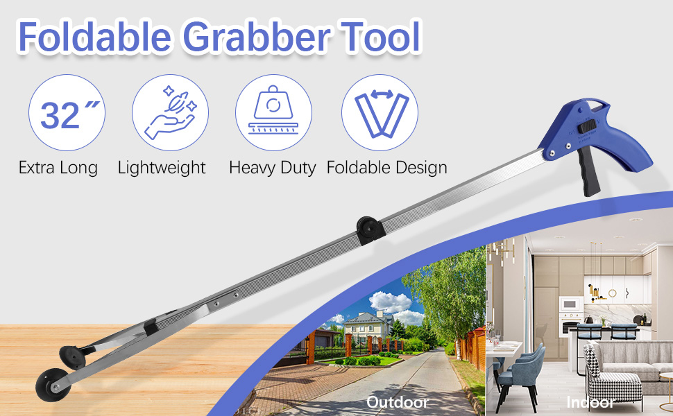 Foldable Reacher Grabber