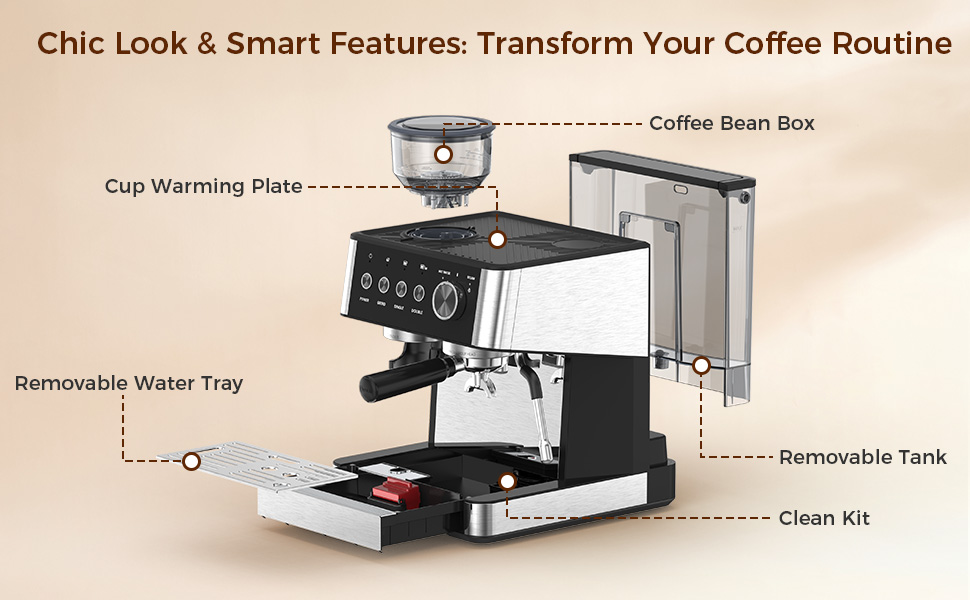 Espresso Machine with Grinder