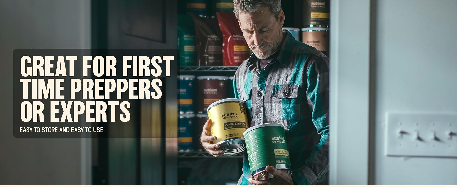 Great for first time preppers or experts. Easy to store and easy to use.