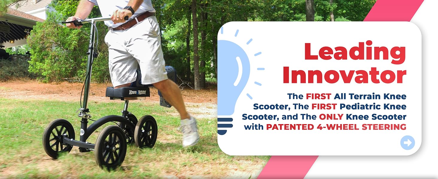 Leg scooter kneeling injury lightweight strong support light weight folding foldable compact design