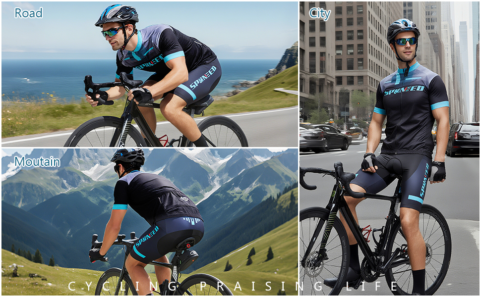 road biking clothing set men