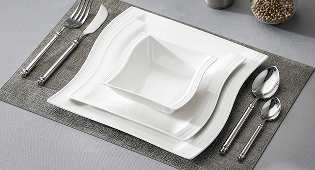 ivory white dinnerware sets plates and bowls sets square dishes plate sets dish set