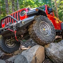 winches, bumpers, mounting systems, hubs, wheels, accessories, and body armor