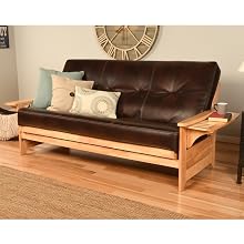 Futon, Sofa, Couch, Frame, Sleeper, Hide a Bed, Frame, Wood, Solid, Guest, Guest room, Mattress, Bed