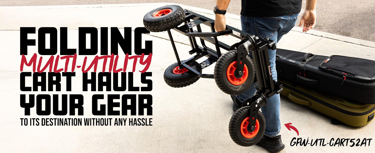 Folding Multi-Utility Cart Hauls Your Gear to it&amp;#39;s Destination without any Hassle