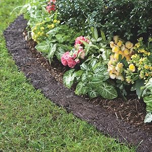 Permanent Mulch Border, landscape yard and garden, perma mulch pathways,garden accessories