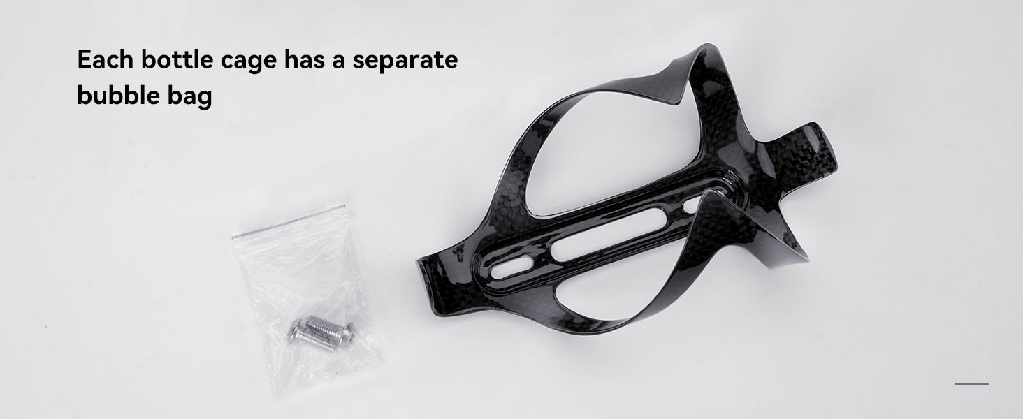 PERGEAR Carbon Fiber Lightweight Bicycle Water Bottle Cage for Cycling
