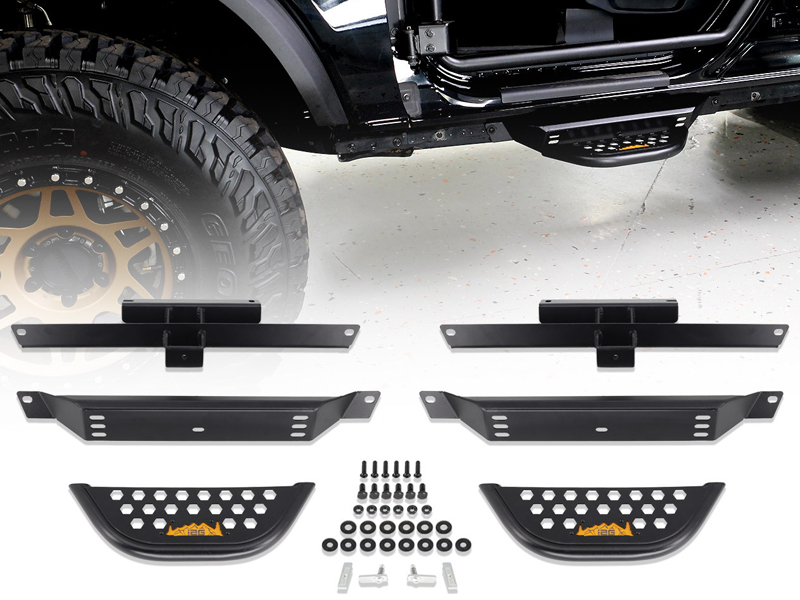 IAG I-Line Small Side Steps 2 pcs For Use Without Factory Rock Rails for 2021+ Ford Bronco