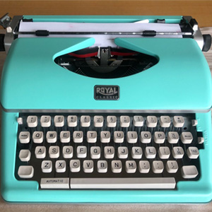 typewriter, royal,