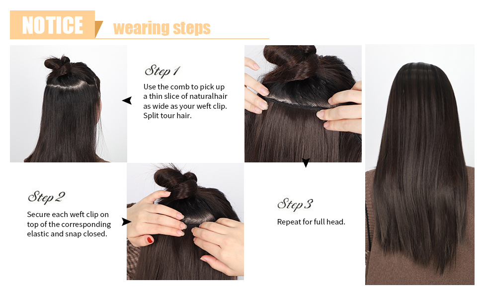 how to install clip in hair extensions