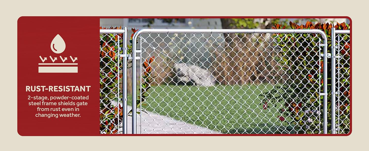 Adjust-A-Gate Fit-Right Adjustable Walk Gate Kit with Round Corner Frame, Gray - feature desktop 3